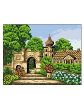 Kanwa z nadrukiem GRAFIKO - 50x65 cm - 9007