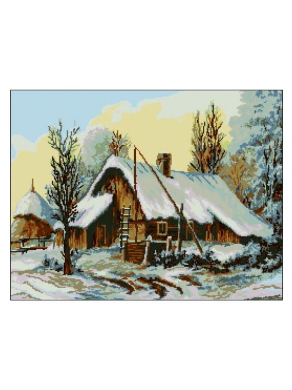Kanwa z nadrukiem GRAFIKO - 50x65 cm - 9003