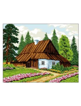 Kanwa z nadrukiem GRAFIKO - 50x65 cm - 9002