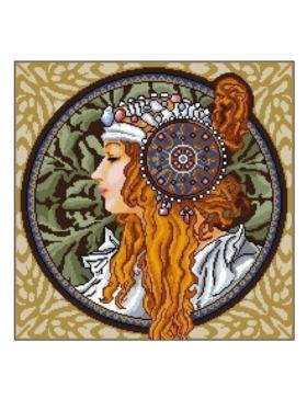 Kanwa z nadrukiem GRAFIKO - 50x50 cm - 6902