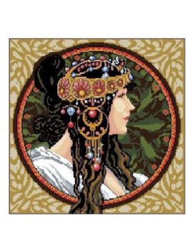 Kanwa z nadrukiem GRAFIKO - 50x50 cm - 6901