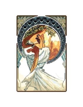 Kanwa z nadrukiem GRAFIKO - 32,5x50 cm - 6803