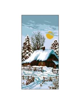 Kanwa z nadrukiem GRAFIKO - 25x50 cm - 6505