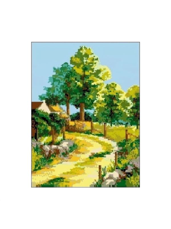 Kanwa z nadrukiem GRAFIKO - 30x40 cm - 3012