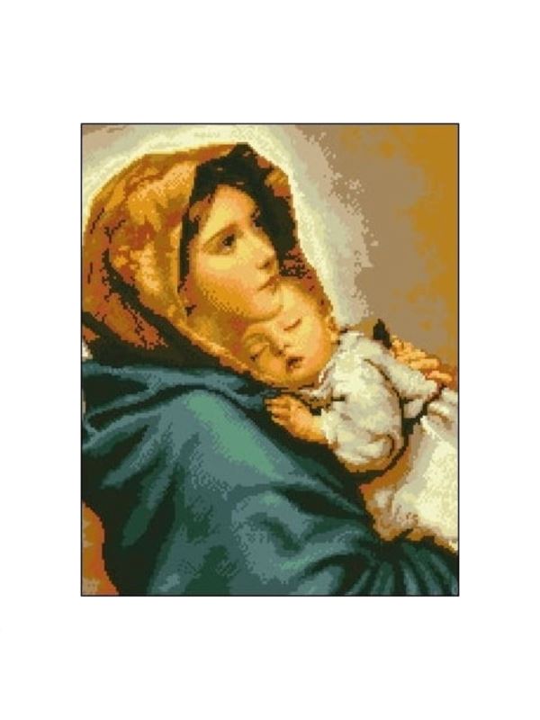 Kanwa z nadrukiem GRAFIKO - 40x50 cm - 6064