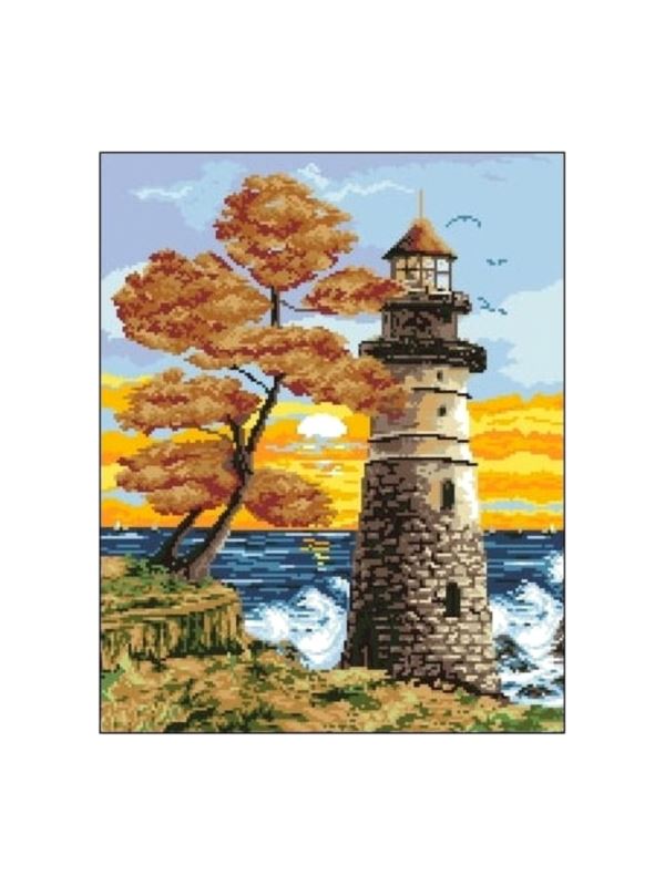 Kanwa z nadrukiem GRAFIKO - 40x50 cm - 6047