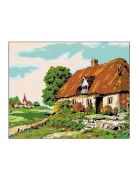 Kanwa z nadrukiem GRAFIKO - 40x50 cm - 6007