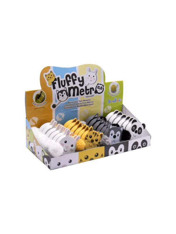 Centymetry krawieckie automatycznie zwijane - zoo - 0,8/150 cm - +253.MET.ZOO.4 - 24szt./opak.