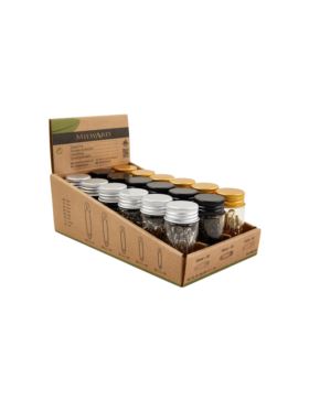 Agrafki zwykłe mix rozmiarów MILWARD - 19-38 mm - 9415886.DB - 900szt./opak.