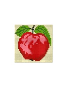 Zestaw kanwy z włóczką GRAFIKO - Haftuj razem z mamą! - 10x10 cm - 10-115