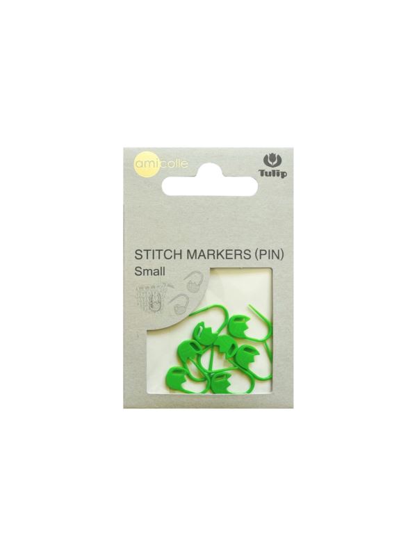 Znaczniki oczek TULIP - agrafki tulipanki - rozm.S (zielony) - AC-082E - 7szt./opak.