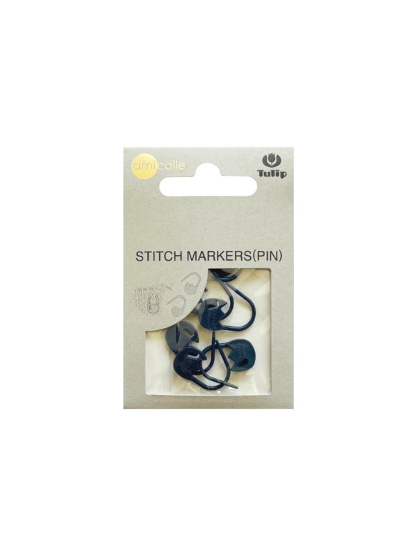 Znaczniki oczek TULIP - agrafki tulipanki - rozm.M (granatowy) - AC-026E - 7szt./opak.
