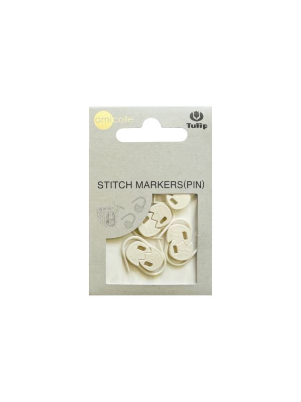 Znaczniki oczek TULIP - agrafki tulipanki - rozm.M (biały) - AC-027E - 7szt./opak.