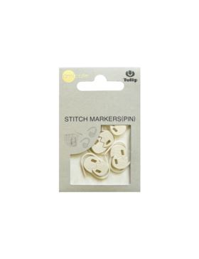 Znaczniki oczek TULIP - agrafki tulipanki - rozm.M (biały) - AC-027E - 7szt./opak.