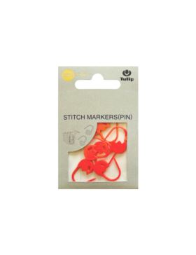 Znaczniki oczek TULIP - agrafki tulipanki - rozm.M (pomarańczowy) - AC-028E - 7szt./opak.