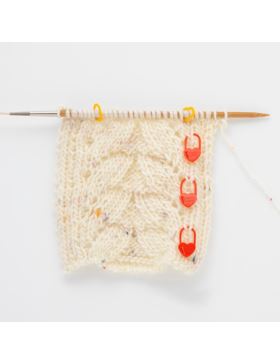 Zestaw znaczników oczek TULIP - agrafki serduszka - rozm.S - AC-087E - 15szt./opak.