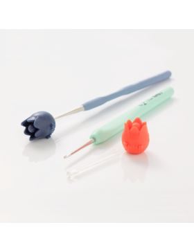 Zestaw szydełek stalowych z ergonomiczną rączką z akcesoriami TULIP - Etimo - 0,50-1,75 mm - TLG-002 GOLD