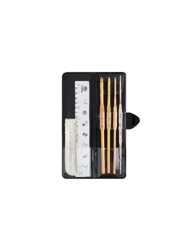 Zestaw szydełek stalowych z akcesoriami TULIP - Classic - 1,80-5,00 mm - TCK-001E