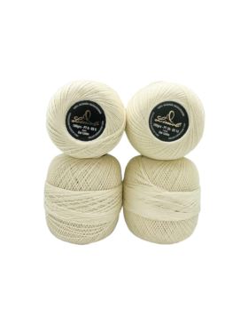 Kordonek/zestaw LIMOL - Mercerizado - 100% bawełna - gr.20,12,8,6 - linho - 0,4kg/opak.