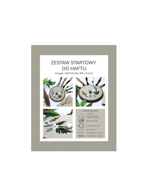 Zestaw startowy do haftu - KWIATY LETNIE