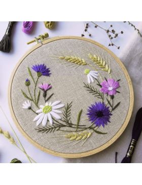 Zestaw startowy do haftu - WIANEK POLNY