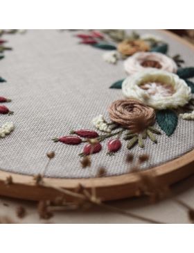 Zestaw startowy do haftu - RÓŻANA KOMPOZYCJA