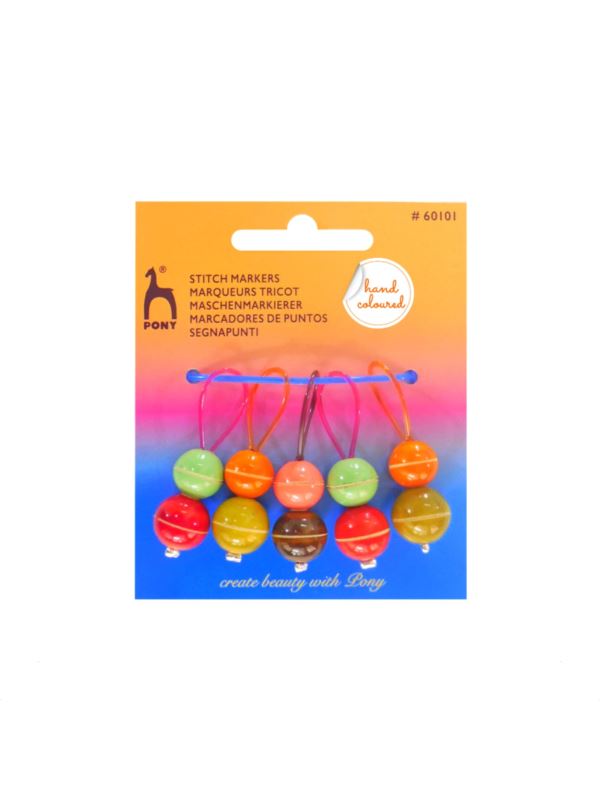 Znaczniki oczek PONY - drewniane - 60101 - 5szt./opak.