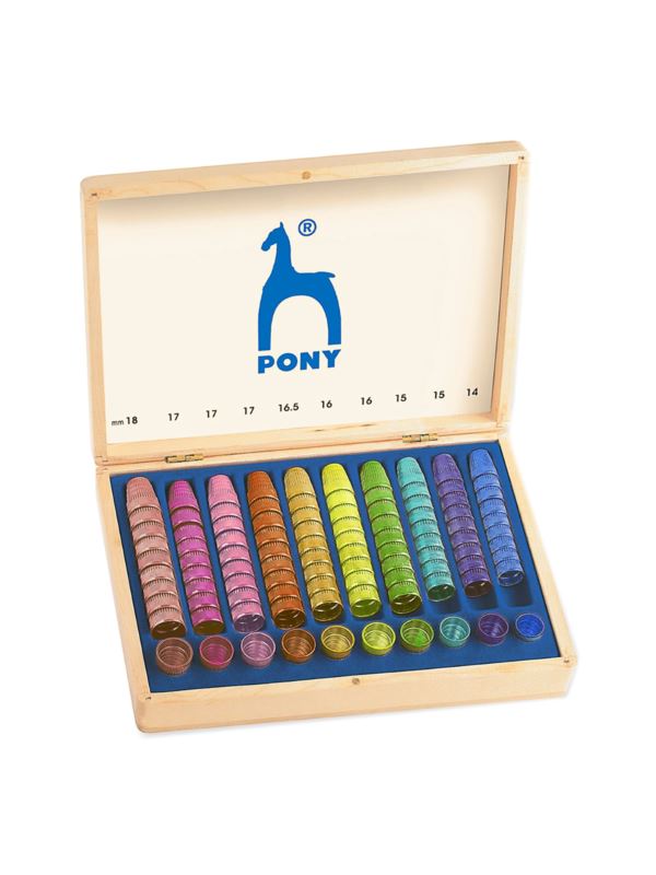 Zestaw naparstków krawieckich PONY - 98111 - 100szt./opak.