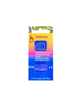 Igły ręczne do haftu bez czubka PONY - rozm.24/26 - 05860 - 6szt./opak.