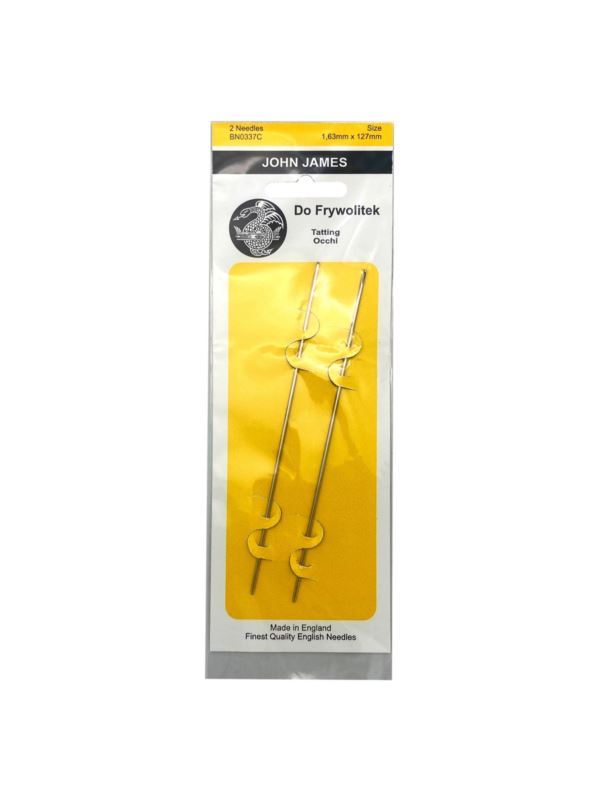 Karnet igieł do frywolitek JOHN JAMES - 1,63x127 mm - JJBN0337 - 2szt./opak.