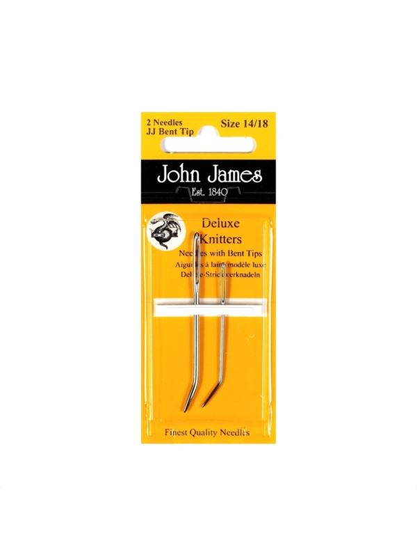 Karnet igieł do robótek ręcznych JOHN JAMES - 14/18 - JJBenttip - 2szt./opak.