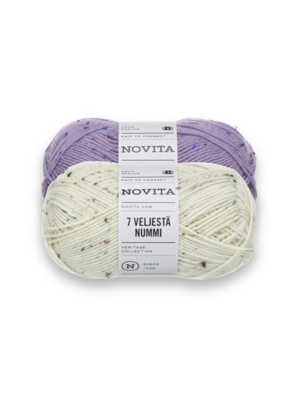 Włóczka/zestaw - Novita - 7 Veljesta Nummi - 7 kol. x 1 motek (100g) - 0,7kg/opak.