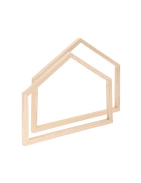 Ramka drewniana domek RICO DESIGN - 20x16,5 cm - 100179