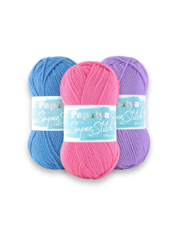 Włóczka/zestaw - Papatya - Super Stitch - 46 kol. x 1 motek (100g) - 4,6kg/opak.