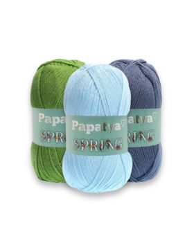 Włóczka/zestaw - Papatya - Spring - 25 kol. x 1 motek (100g) - 2,5kg/opak.