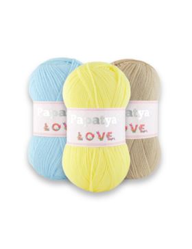 Włóczka/zestaw - Papatya - Love - 60 kol. x 1 motek (100g) - 6kg/opak.