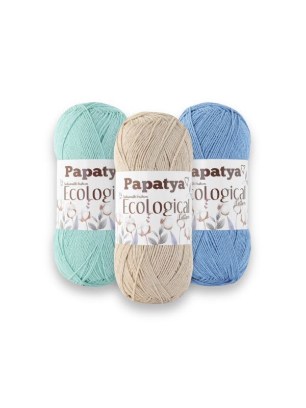 Włóczka/zestaw - Papatya - EcoLogical Cotton - 29 kol. x 1 motek (100g) - 2,9kg/opak.