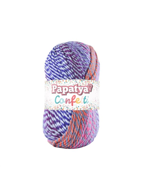 Włóczka - Papatya - Confetti - 0,5kg/opak.