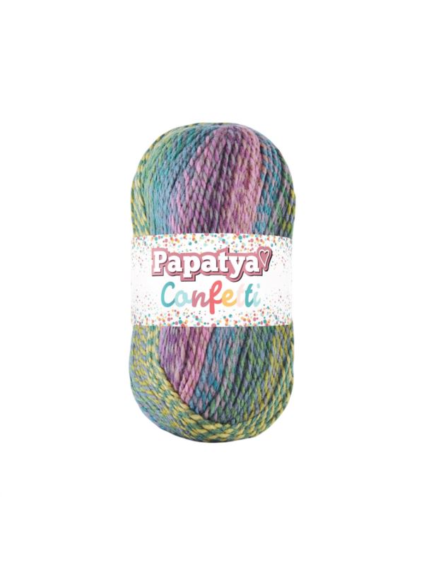 Włóczka - Papatya - Confetti - 0,5kg/opak.