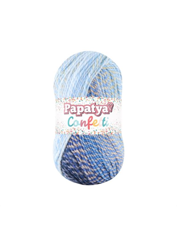 Włóczka - Papatya - Confetti - 0,5kg/opak.