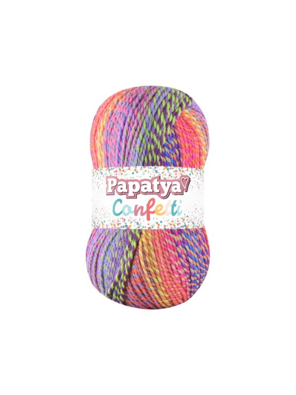 Włóczka - Papatya - Confetti - 0,5kg/opak.