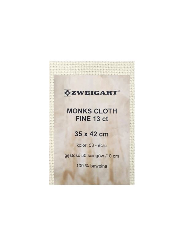 Kanwa bawełniana ZWEIGART - Monks Cloth Fine 13ct - 35x42 cm