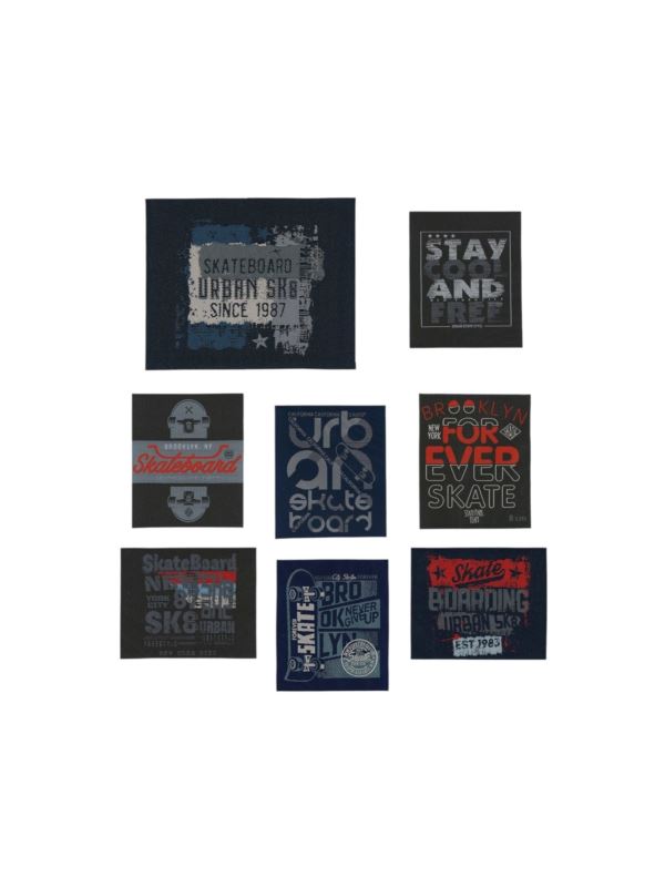 Aplikacje termoprzylepne drukowane LECCO - Skate - 03049 - 32szt./opak.