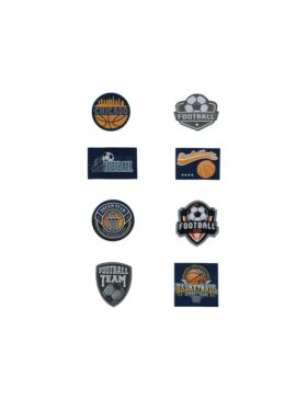 Aplikacje termoprzylepne drukowane LECCO - Football - 03361 - 32szt./opak.