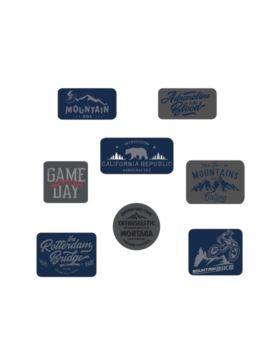 Aplikacje termoprzylepne drukowane LECCO - Mountain Bike - 06530 - 40szt./opak.