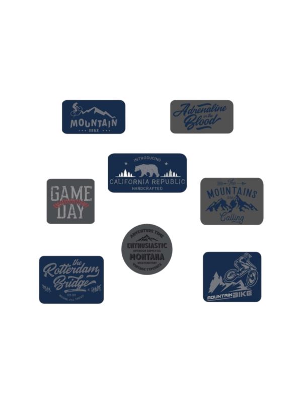 Aplikacje termoprzylepne drukowane LECCO - Mountain Bike - 06530 - 40szt./opak.