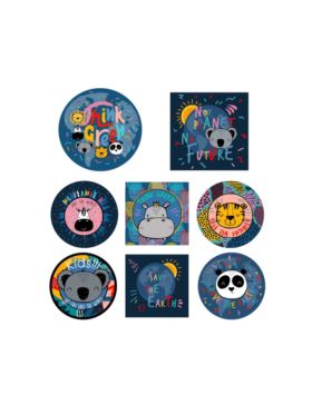 Aplikacje termoprzylepne drukowane LECCO - Thing Green - 06506 - 40szt./opak.