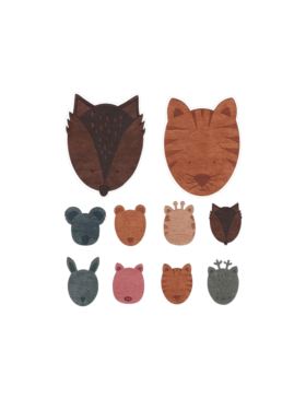 Aplikacje termoprzylepne grawerowane LECCO - Animals Big - 00515 - 24szt./opak.