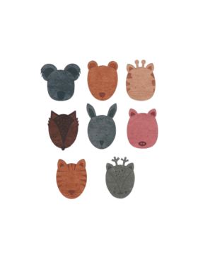 Aplikacje termoprzylepne grawerowane LECCO - Animals Medium - 00516 - 24szt./opak.