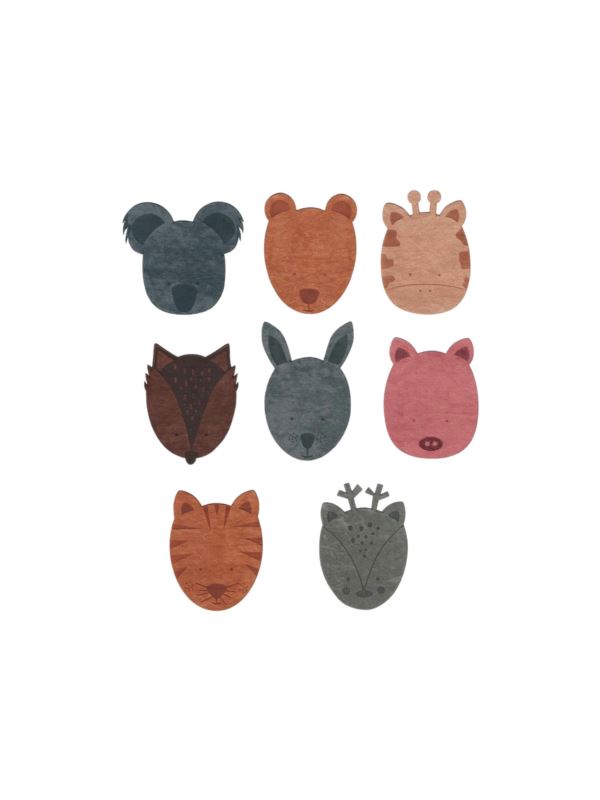 Aplikacje termoprzylepne grawerowane LECCO - Animals Medium - 00516 - 24szt./opak.